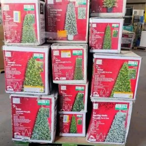 exclusive christmas tree pallets – assorted artificial trees for wholesale